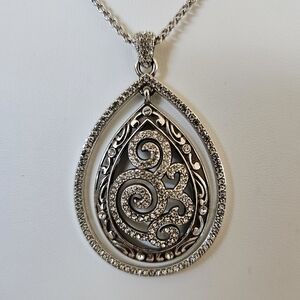 Brighton Collectibles Shiraz Mixed Metal Crystal Accent Teardrop Necklace